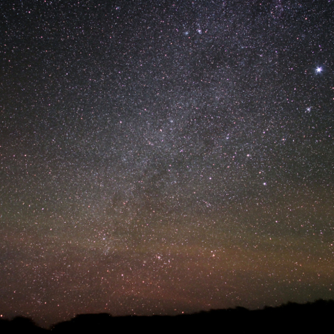 とも座付近の天の川