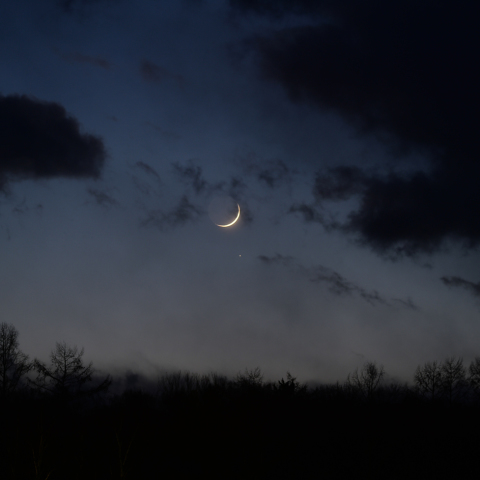 月と土星の接近
