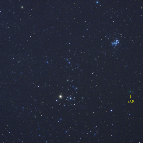 おうし座のウィルタネン彗星（46P）