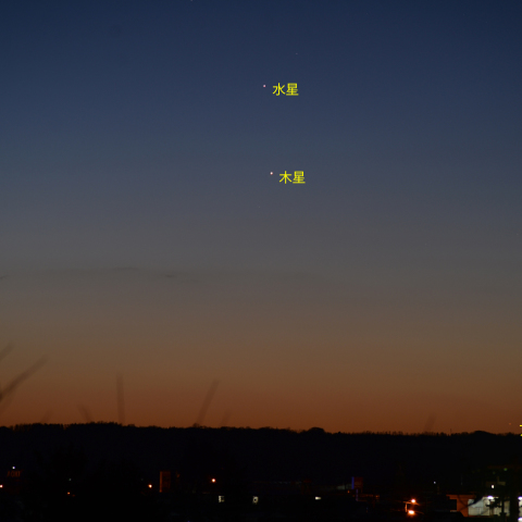 水星と木星の接近