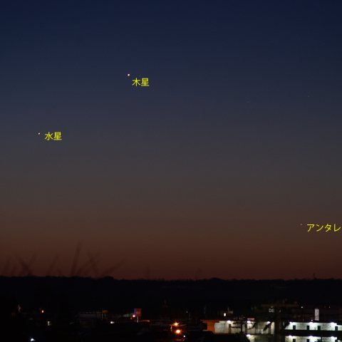 水星と木星の接近