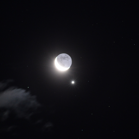 月と金星の接近