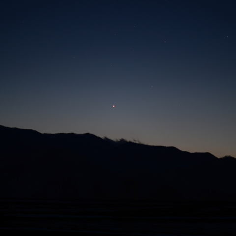 東方最大離角の水星