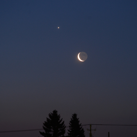 月と金星の接近
