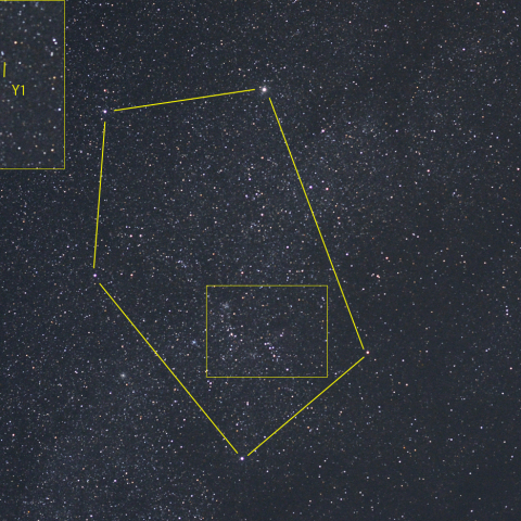 ぎょしゃ座と岩本彗星 (C/2018 Y1) 19/03/03