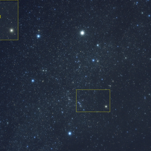 ぎょしゃ座と岩本彗星 (C/2018 Y1) 19/03/05