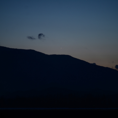 夕空の水星