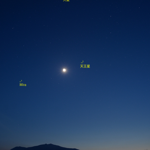 月と惑星、変光星ミラ