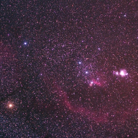 オリオン座の散光星雲