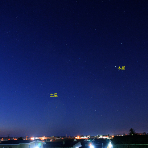 明け方の惑星会合