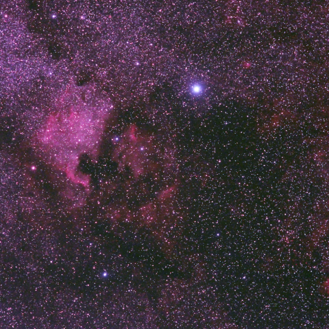 はくちょう座北部の散光星雲