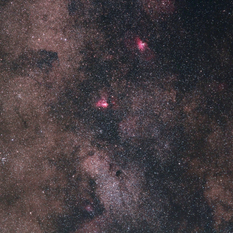 いて座北部の星雲・星団