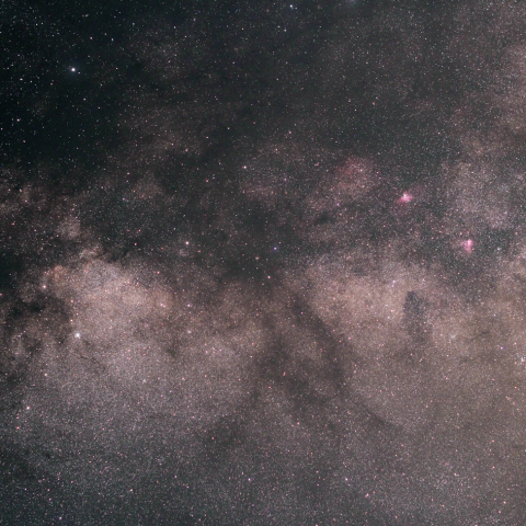 たて座～いて座北部の天の川