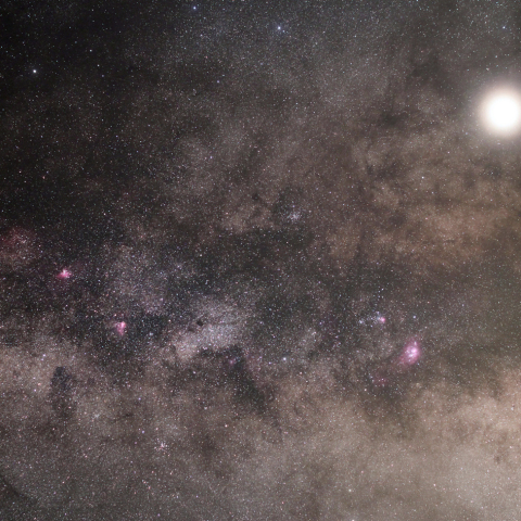 天の川中心部付近