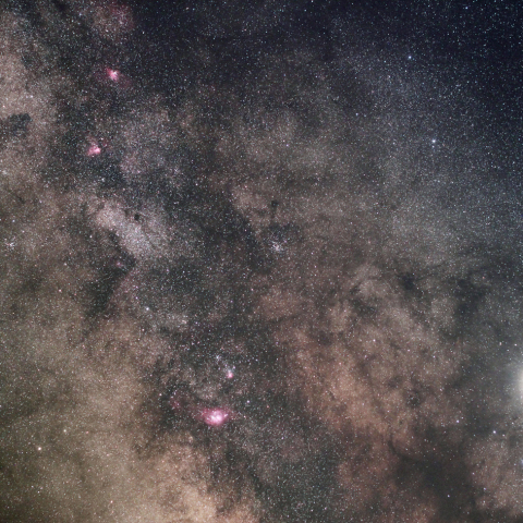 天の川中心部の星雲星団