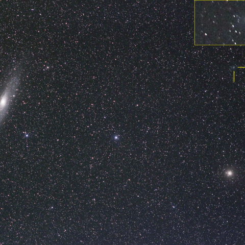 アフリカーノ彗星とM31