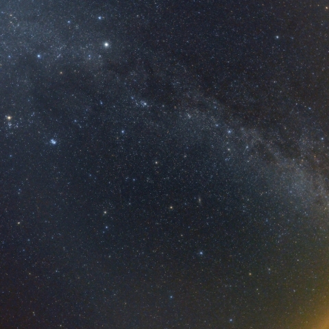 秋の天の川と暗黒帯