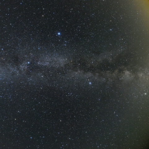 直立した天の川