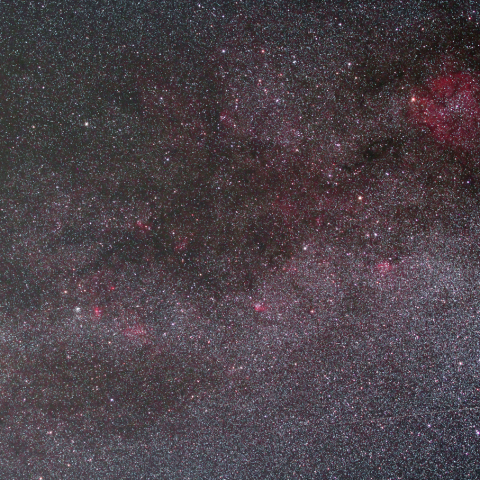 カシオペヤ～ケフェウス間の天の川