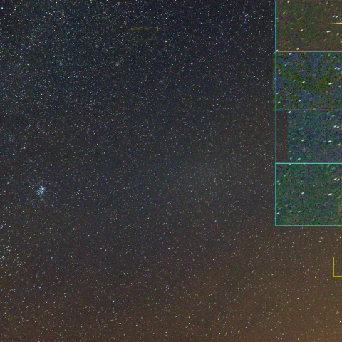 流星と流星痕の変化