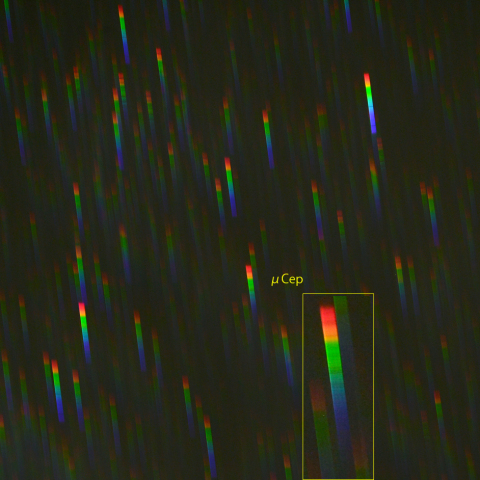 ケフェウス座南部のスペクトル