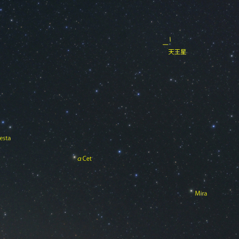 変光星ミラ、天王星、小惑星ベスタ