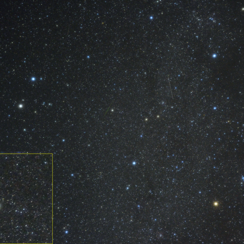 ふたご座と流星