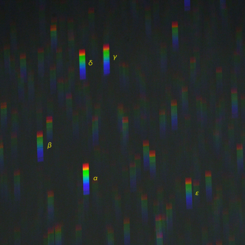 こうま座のスペクトル