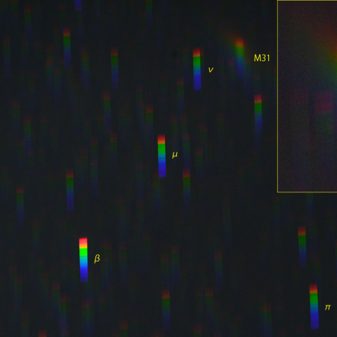 M31周辺のスペクトル