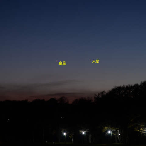 金星と木星の接近