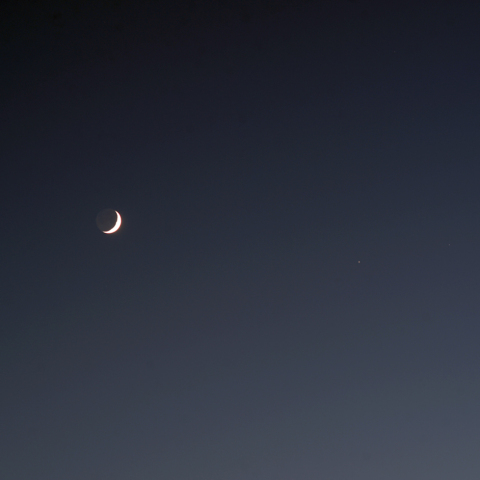 月と土星の接近