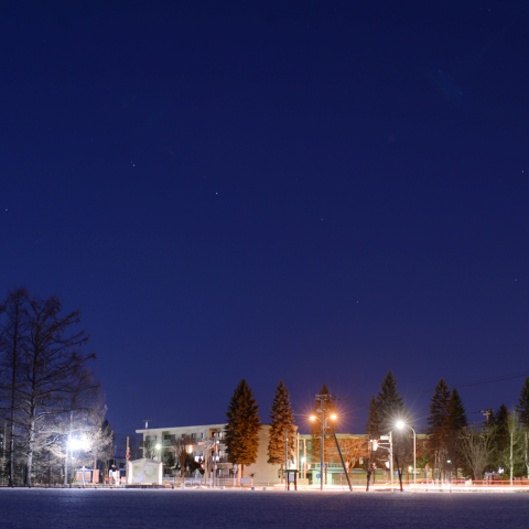 市街地上空の北斗七星