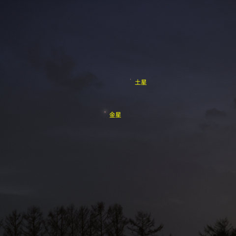 金星と土星の接近