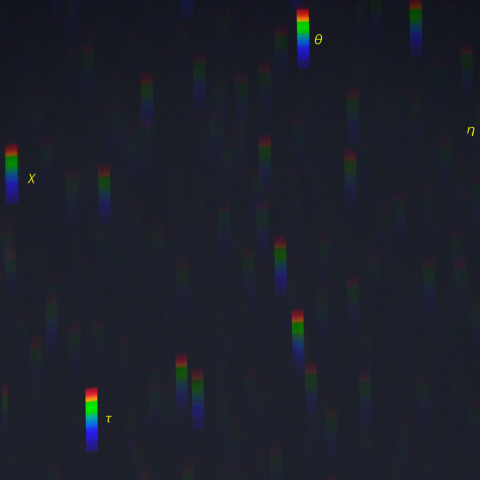 くじら座尾部のスペクトル