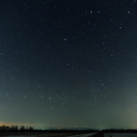 下方経過する天の川