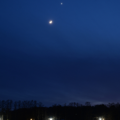 月と金星の接近