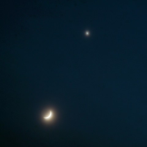 月と金星の接近
