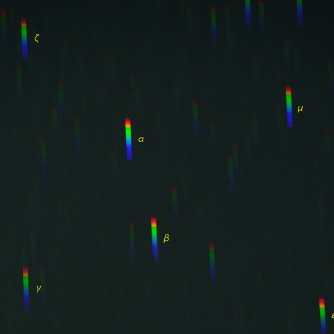 うさぎ座のスペクトル