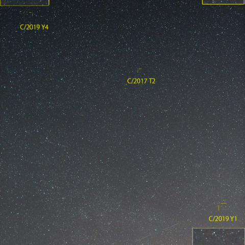 北西天の三彗星