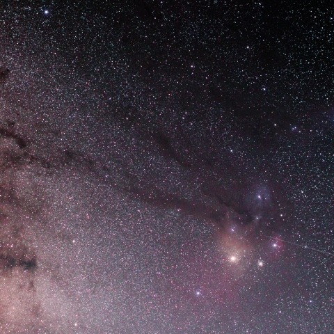 さそり座の天の川と星雲