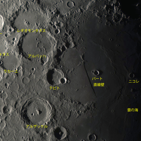 直線壁とその周辺