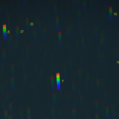 おとめ座γ周辺のスペクトル