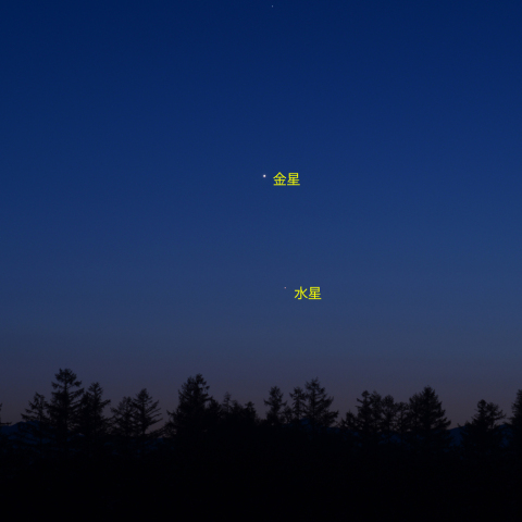 金星と水星(5月21日)