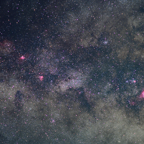 いて座の天の川と星雲・星団