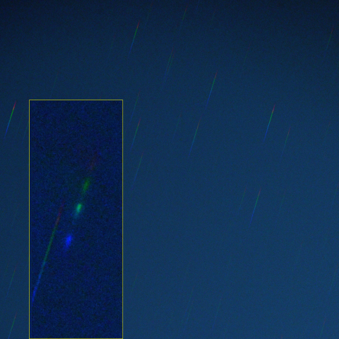 ネオワイズ彗星のスペクトル (7月30日)