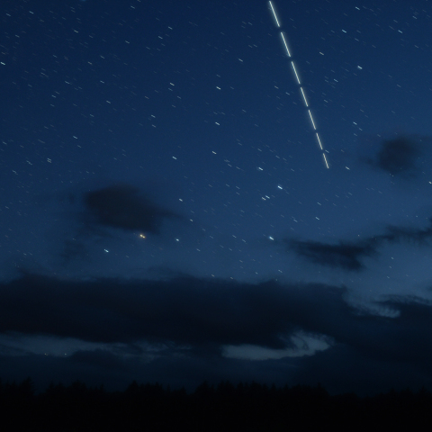 さそり座頭部とISS