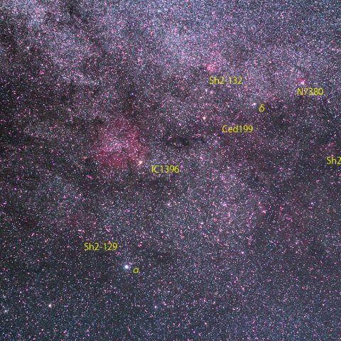 ケフェウス座の散光星雲