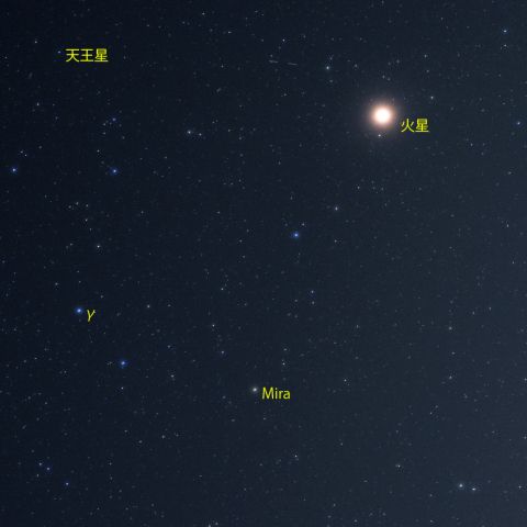 火星・天王星とミラ