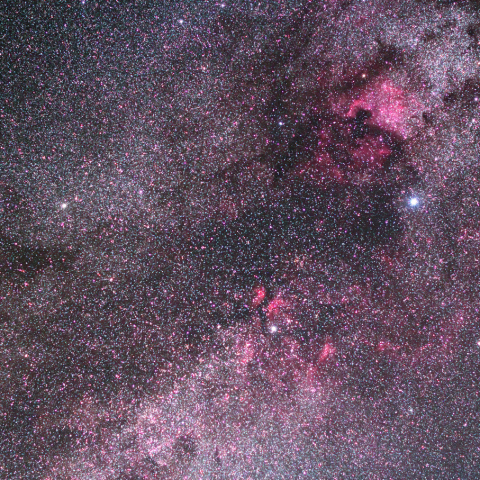 はくちょう座の散光星雲