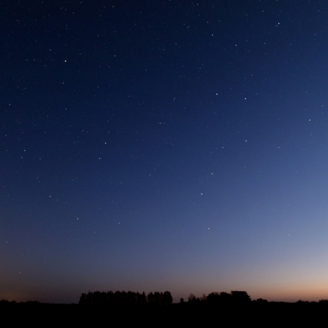 夜明けの大小北斗